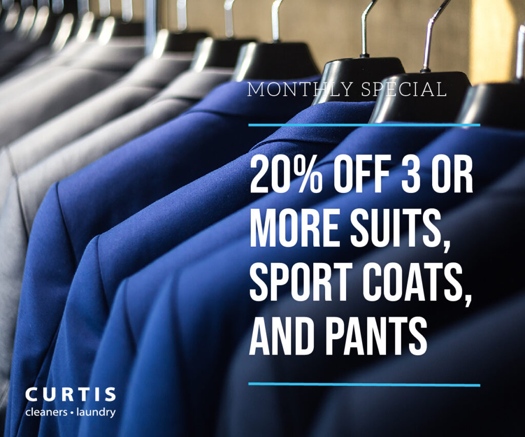 20% off 3 or more suits, sport coats, and pants