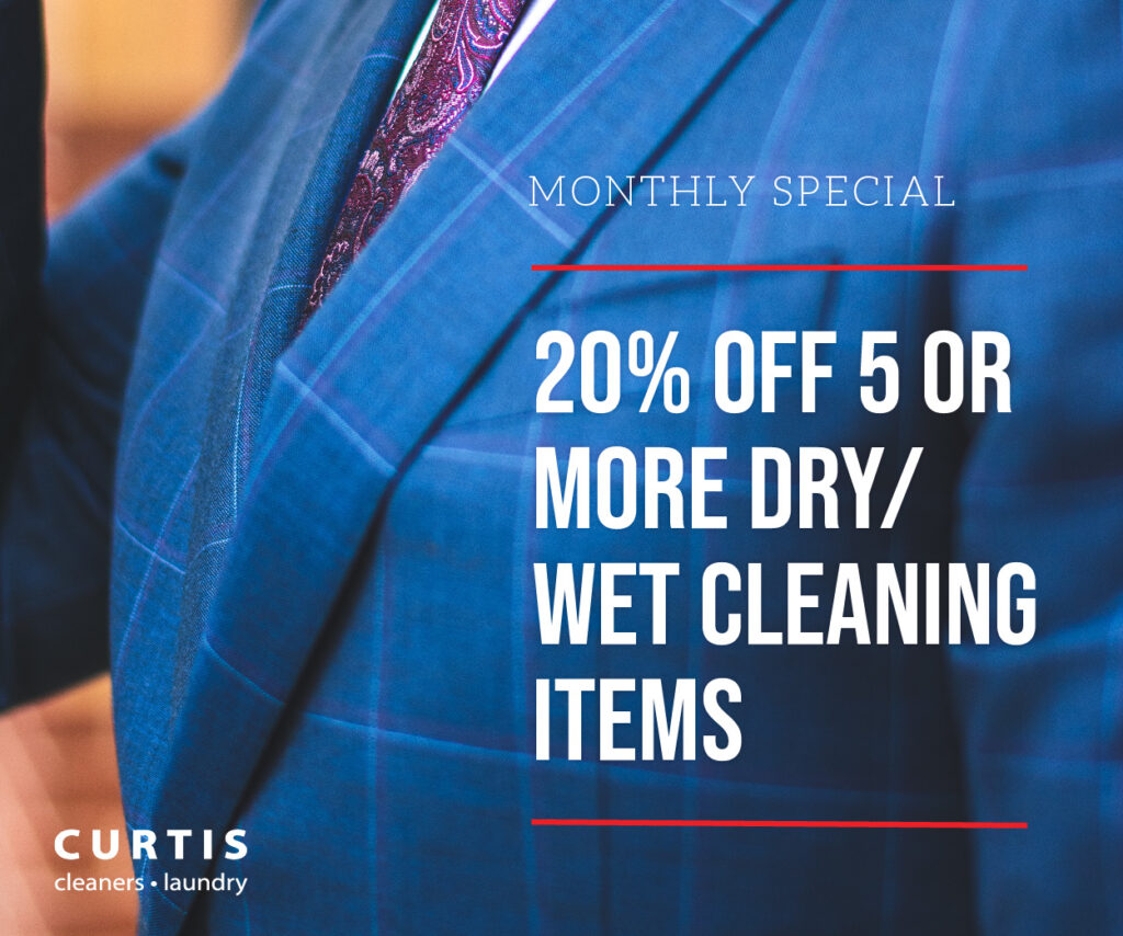 20% off 5 or more wet/dry cleaning items